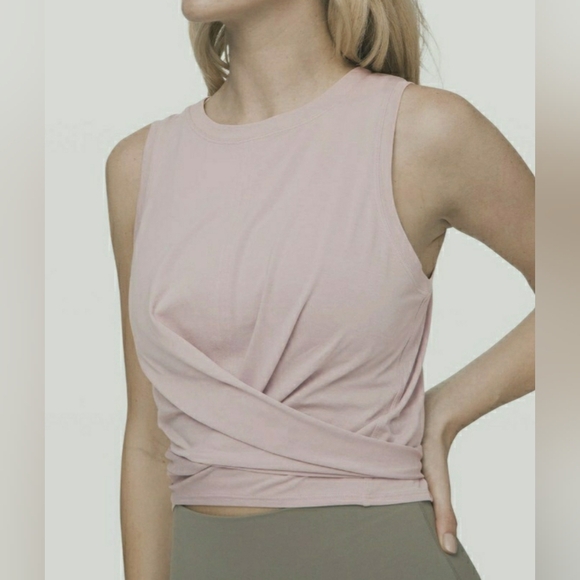 Lululemon Time to Restore Tank. Wrap, Bow In Back. Light Old Lavender. Size 4. - Picture 1 of 8